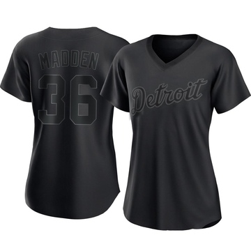 Black Authentic Ty Madden Women's Detroit Tigers Pitch Fashion Jersey