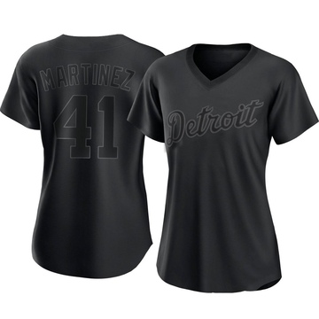Black Authentic Victor Martinez Women's Detroit Tigers Pitch Fashion Jersey