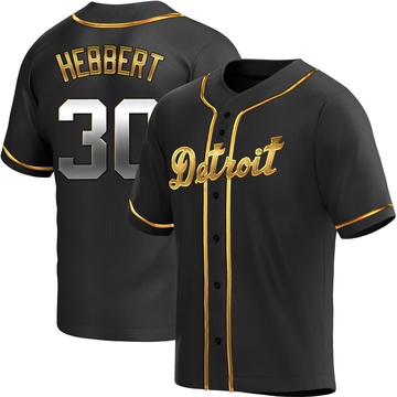 Black Golden Replica Duque Hebbert Youth Detroit Tigers Alternate Jersey