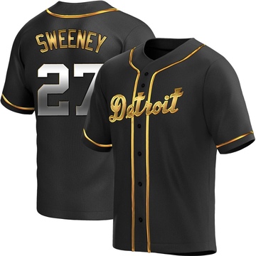 Black Golden Replica Trey Sweeney Youth Detroit Tigers Alternate Jersey