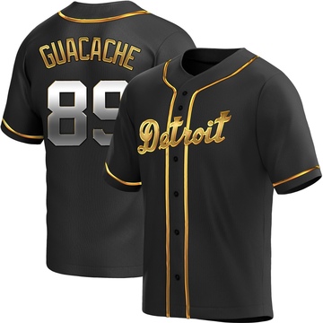 Black Golden Replica Xiomer Guacache Youth Detroit Tigers Alternate Jersey