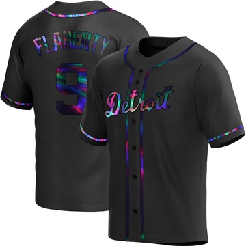 Black Holographic Replica Jack Flaherty Youth Detroit Tigers Alternate Jersey