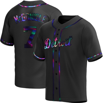 Black Holographic Replica Kevin McGonigle Men's Detroit Tigers Alternate Jersey