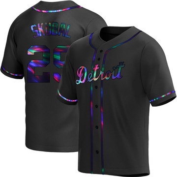 Black Holographic Replica Tarik Skubal Youth Detroit Tigers Alternate Jersey
