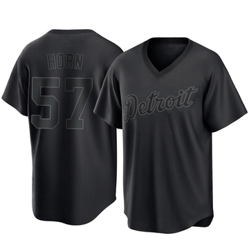 Black Replica Bailey Horn Men's Detroit Tigers Pitch Fashion Jersey