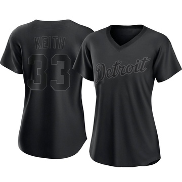 Black Replica Colt Keith Women's Detroit Tigers Pitch Fashion Jersey