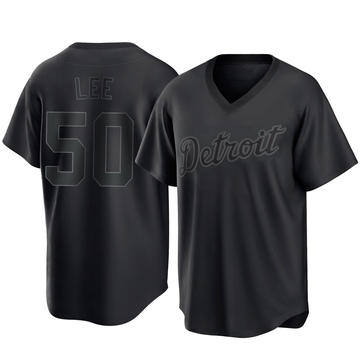 Black Replica Hao-Yu Lee Youth Detroit Tigers Pitch Fashion Jersey