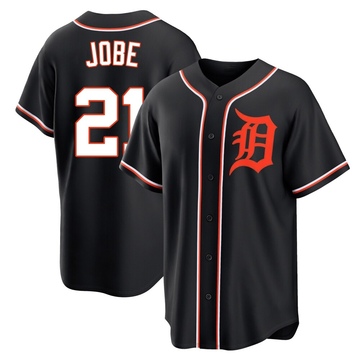 Black Replica Jackson Jobe Youth Detroit Tigers Fashion Out Jersey