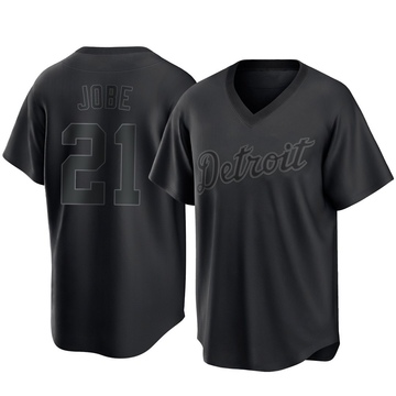 Black Replica Jackson Jobe Youth Detroit Tigers Pitch Fashion Jersey