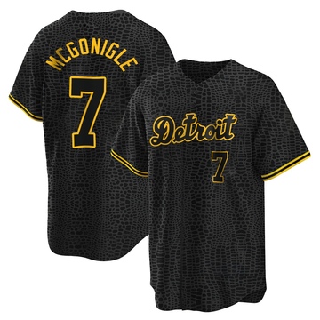 Black Replica Kevin McGonigle Youth Detroit Tigers Snake Skin City Jersey