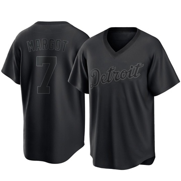 Black Replica Manuel Margot Men's Detroit Tigers Pitch Fashion Jersey