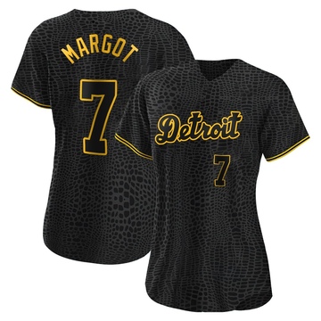 Black Replica Manuel Margot Women's Detroit Tigers Snake Skin City Jersey