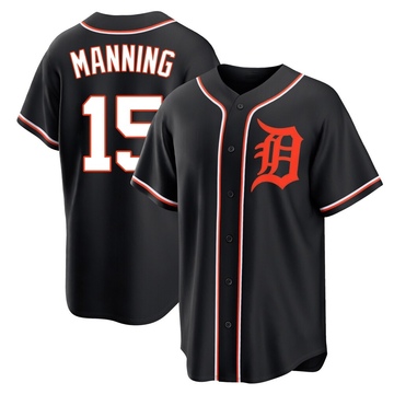 Black Replica Matt Manning Youth Detroit Tigers Fashion Out Jersey