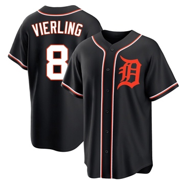 Black Replica Matt Vierling Youth Detroit Tigers Fashion Out Jersey