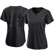 Black Replica Tomas Nido Women's Detroit Tigers Pitch Fashion Jersey