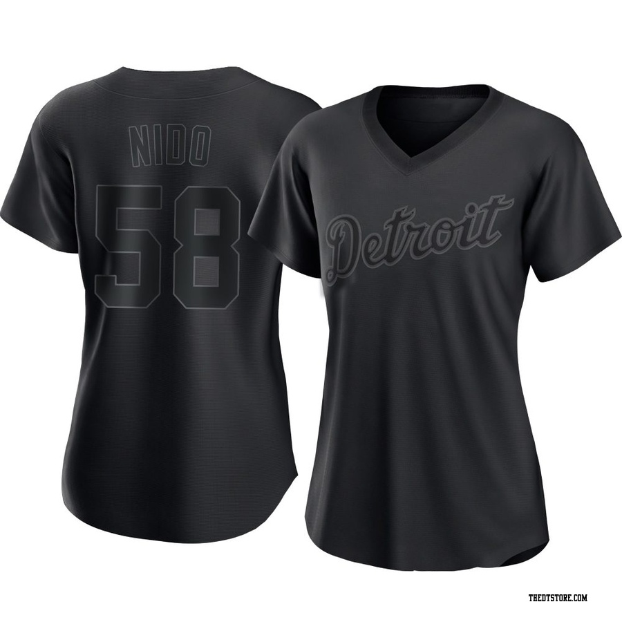 Black Replica Tomas Nido Women's Detroit Tigers Pitch Fashion Jersey