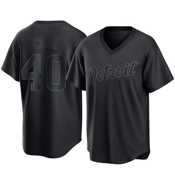 Black Replica Trei Cruz Youth Detroit Tigers Pitch Fashion Jersey
