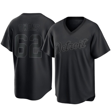 Black Replica Tyler Owens Youth Detroit Tigers Pitch Fashion Jersey