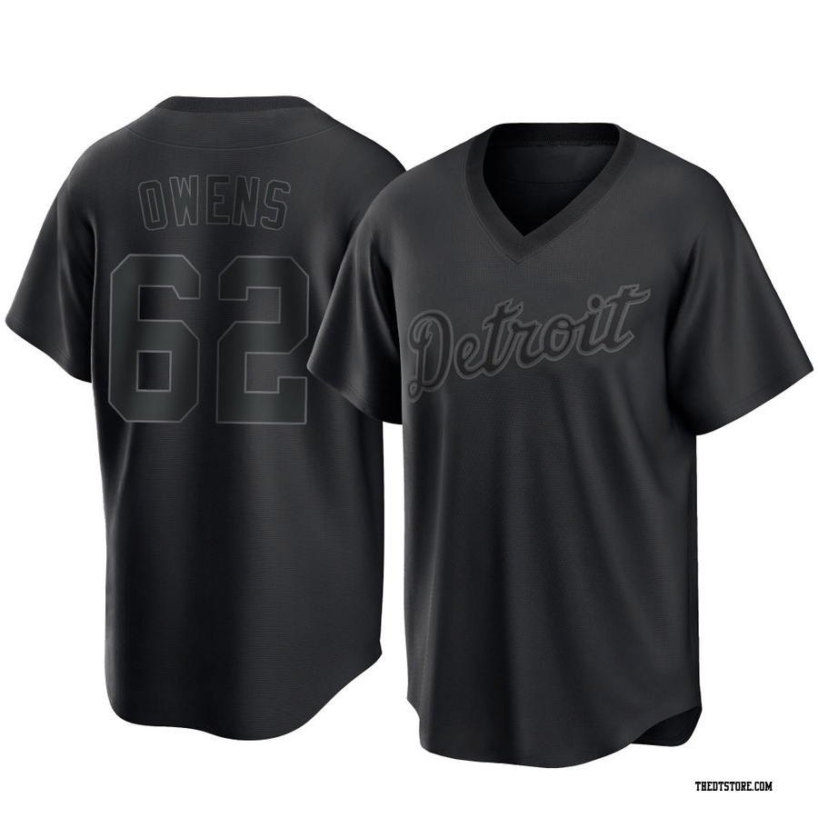 Black Replica Tyler Owens Youth Detroit Tigers Pitch Fashion Jersey