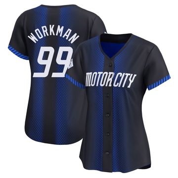 Blue Limited Gage Workman Women's Detroit Tigers 2024 City Connect Jersey