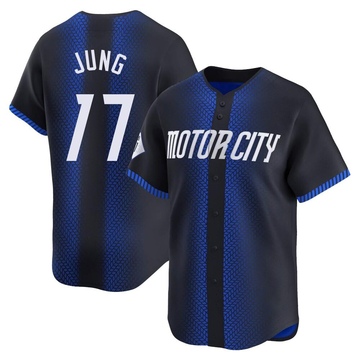 Blue Limited Jace Jung Youth Detroit Tigers 2024 City Connect Jersey