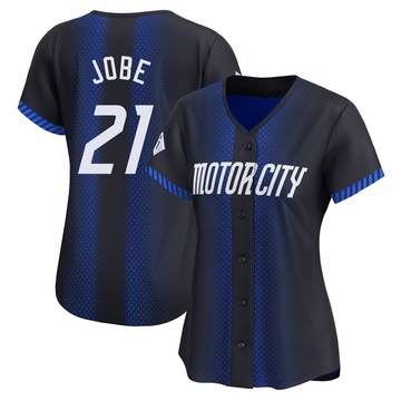 Blue Limited Jackson Jobe Women's Detroit Tigers 2024 City Connect Jersey