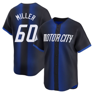 Blue Limited Jake Miller Youth Detroit Tigers 2024 City Connect Jersey