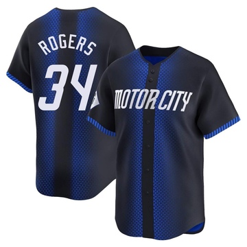 Blue Limited Jake Rogers Men's Detroit Tigers 2024 City Connect Jersey