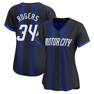 Blue Limited Jake Rogers Women's Detroit Tigers 2024 City Connect Jersey
