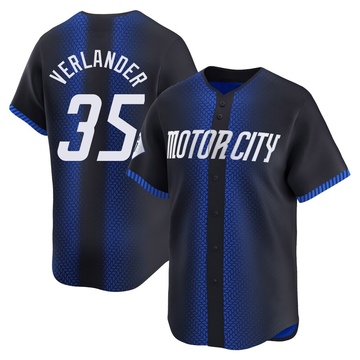 Blue Limited Justin Verlander Men's Detroit Tigers 2024 City Connect Jersey