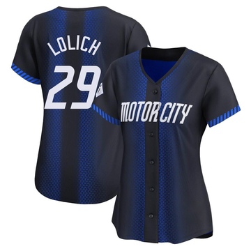 Blue Limited Mickey Lolich Women's Detroit Tigers 2024 City Connect Jersey