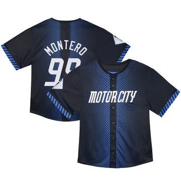 Blue Limited Rafael Montero Toddler Detroit Tigers & Preschool 2024 City Connect Jersey