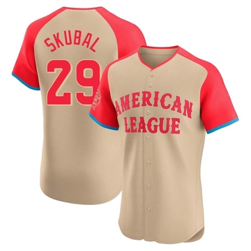 Cream Elite Tarik Skubal Men's Detroit Tigers American League 2024 All-Star Game Jersey