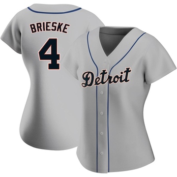 Gray Authentic Beau Brieske Women's Detroit Tigers Road Jersey