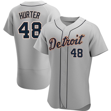 Gray Authentic Brant Hurter Men's Detroit Tigers Road Jersey