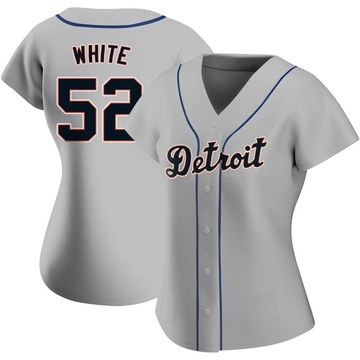 Gray Authentic Brendan White Women's Detroit Tigers Road Jersey
