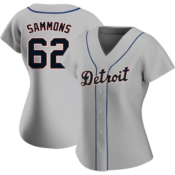 Gray Authentic Bryan Sammons Women's Detroit Tigers Road Jersey
