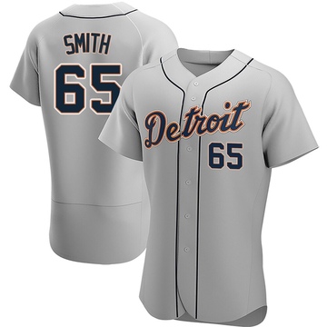Gray Authentic Burch Smith Men's Detroit Tigers Road Jersey