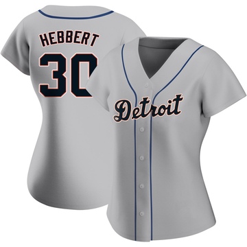 Gray Authentic Duque Hebbert Women's Detroit Tigers Road Jersey