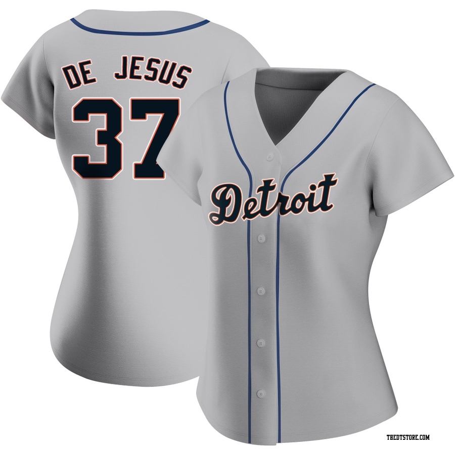 Gray Authentic Enmanuel De Jesus Women's Detroit Tigers Road Jersey