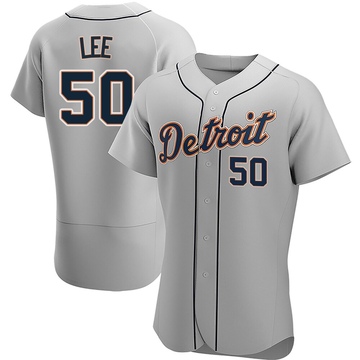 Gray Authentic Hao-Yu Lee Men's Detroit Tigers Road Jersey