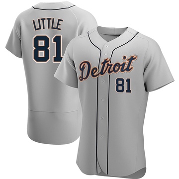 Gray Authentic Jack Little Men's Detroit Tigers Road Jersey