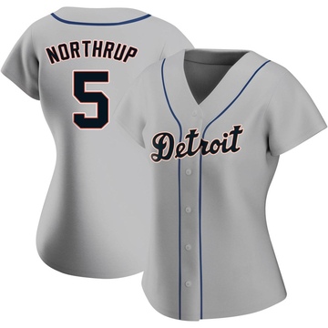 Gray Authentic Jim Northrup Women's Detroit Tigers Road Jersey