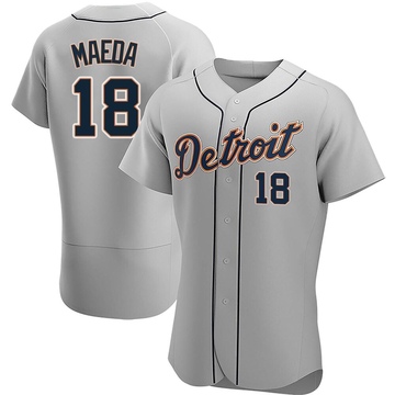 Gray Authentic Kenta Maeda Men's Detroit Tigers Road Jersey