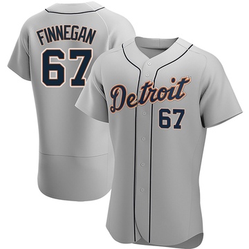 Gray Authentic Kyle Finnegan Men's Detroit Tigers Road Jersey