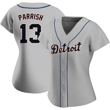 Gray Authentic Lance Parrish Women's Detroit Tigers Road Jersey