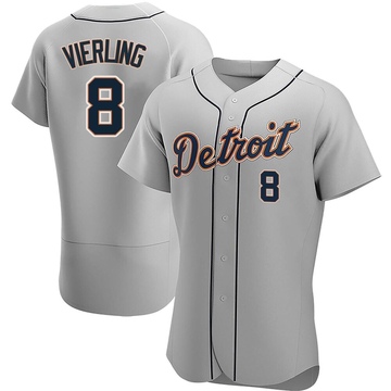 Gray Authentic Matt Vierling Men's Detroit Tigers Road Jersey