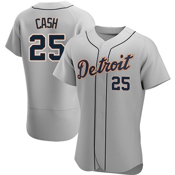 Gray Authentic Norm Cash Men's Detroit Tigers Road Jersey