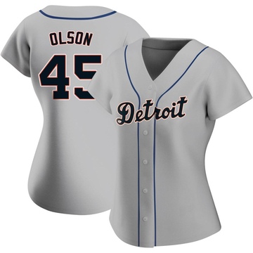 Gray Authentic Reese Olson Women's Detroit Tigers Road Jersey