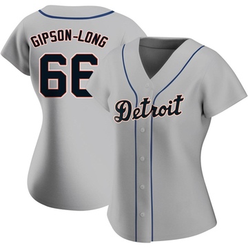 Gray Authentic Sawyer Gipson-Long Women's Detroit Tigers Road Jersey